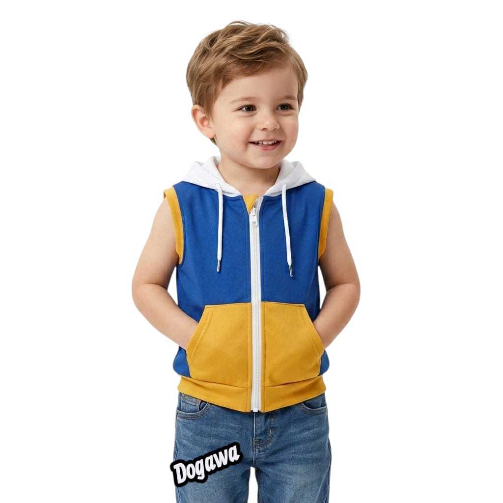 Jaket Rompi Anak Variasi Warna Bahan katun Tebal Dogawa