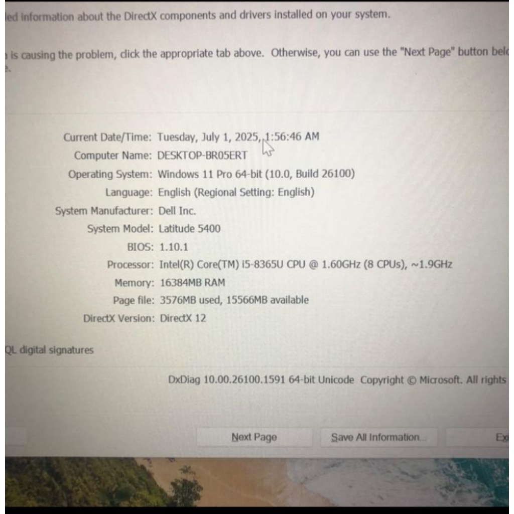 DELL LATITUDE 5400 TOUCHSCREEN 14-INCH Ci5-GEN8./ RAM 8GB/SSD256GB
