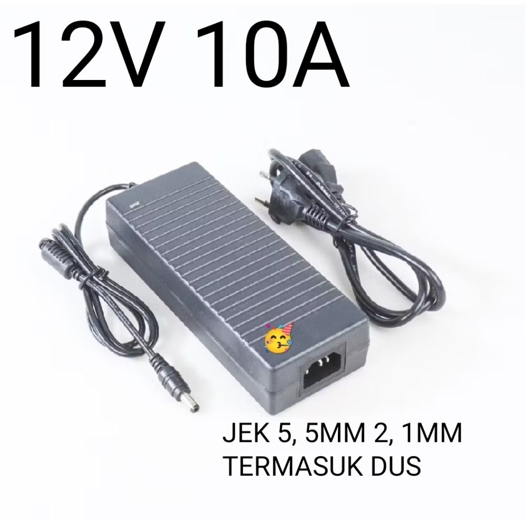 power supply dc 12 volt 10 ampere LED stri pponmpa air cctv 10a 12v 12 v mahal original murni