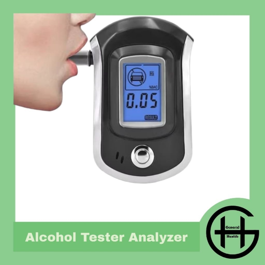 Alkohol Tester Digital Analyzer  Alat Ukur Kadar Alkohol Dalam Tubuh AT6000