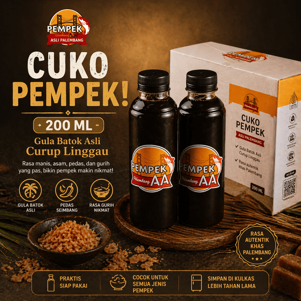 Cuko Pempek Asli Palembang Cuka Pempek 200 ml