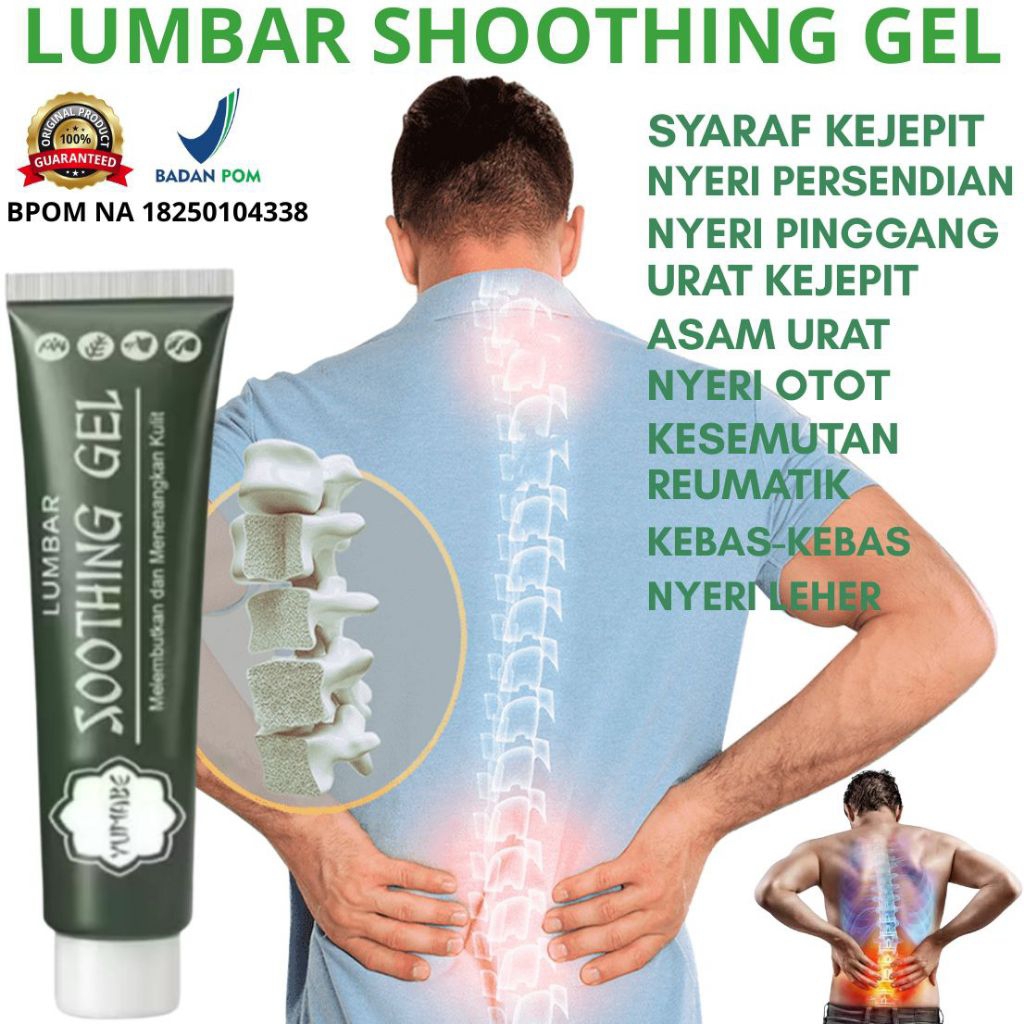 Salep Lumbar Obat Saraf Kejepit Pereda Nyeri Pinggang Otot Pegal Linu Encok Kebas Kesemutan Asli 100