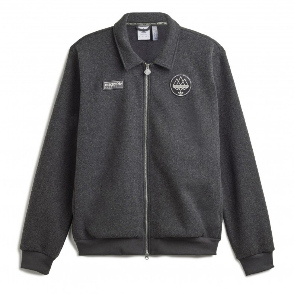 ADIDAS TRACKTOP SPZL FC DARK GREY HEATER BNWT JE6075 