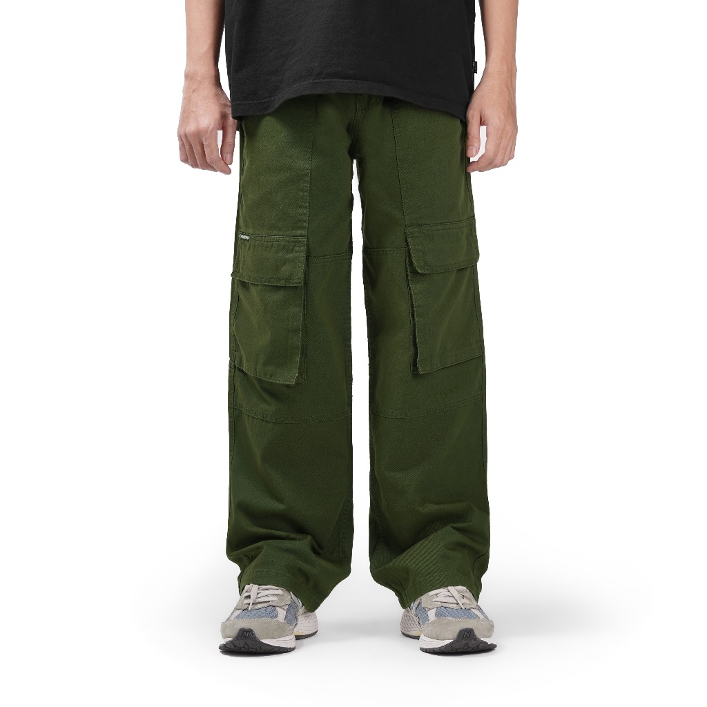 Queenbeer - Fatigue Pants Loose Fit Devon Green