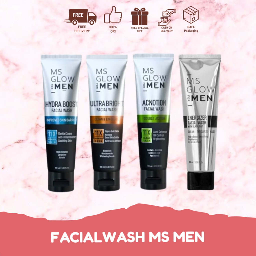 Ms Glow For Men - Facial Wash Ms Glow Men - Facial Wash Pria