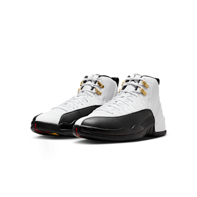 Ready Stock Air Jordan 12 Retro Taxi White Black Gold CT8013 117