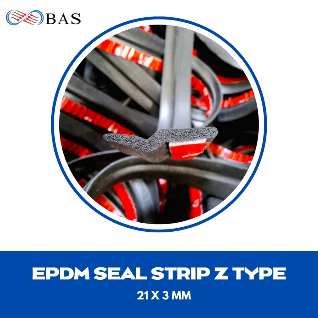 Karet Peredam Pintu Mobil tipe Z/ EPDM Seal Strips with 3M Adhesive