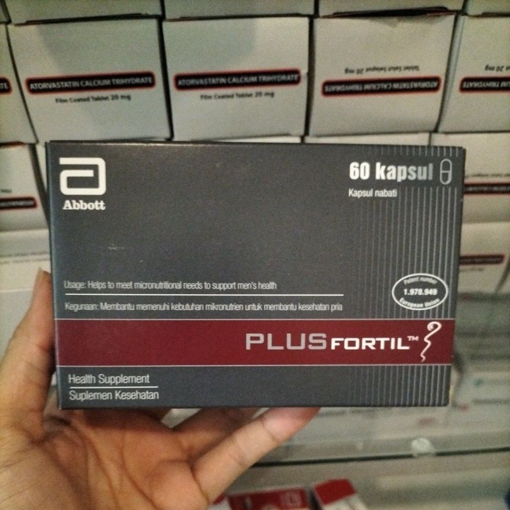 Plusfortil Kapsul 60 Kapsul - Suplemen Kesuburan Pria dengan Vitamin E & Zinc