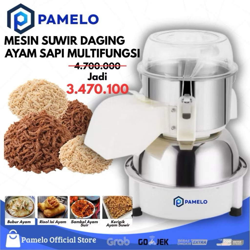 Mesin Potong Suwir Daging Sangat Serbaguna