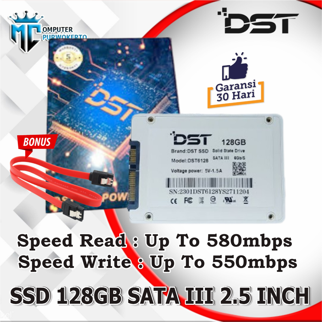 SSD DST 128GB SATA NEW GARANSI RESMI