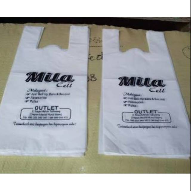 sablon plastik packing | plastik kresek 15x22 free desain