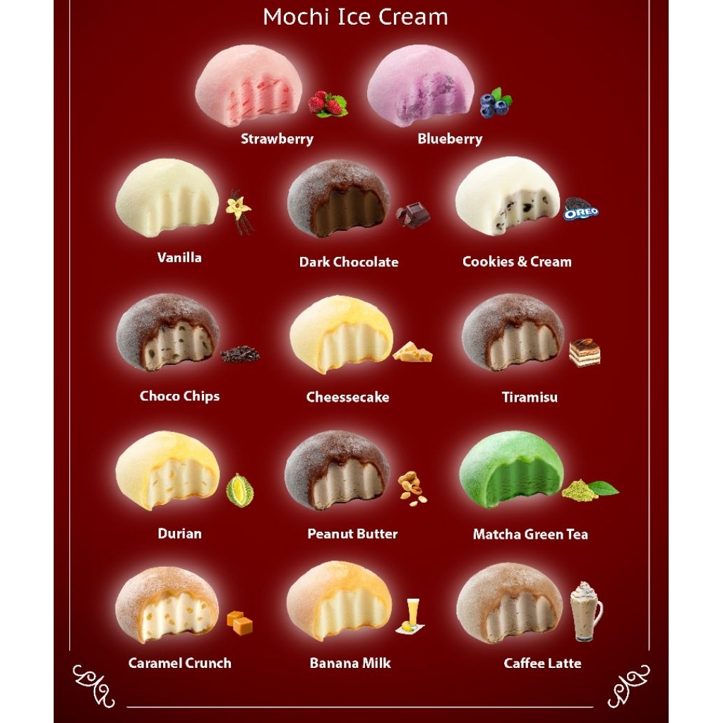 mochi ice cream / es krim mochi / es krim / ice cream