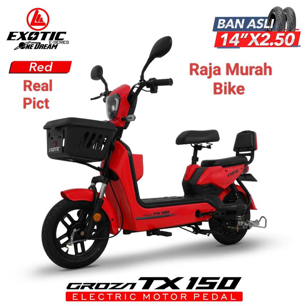 Sepeda Listrik E-Bike Exotic Groza TX 150 Sepeda Listrik Exotic Bergaransi Exotic Groza TX150