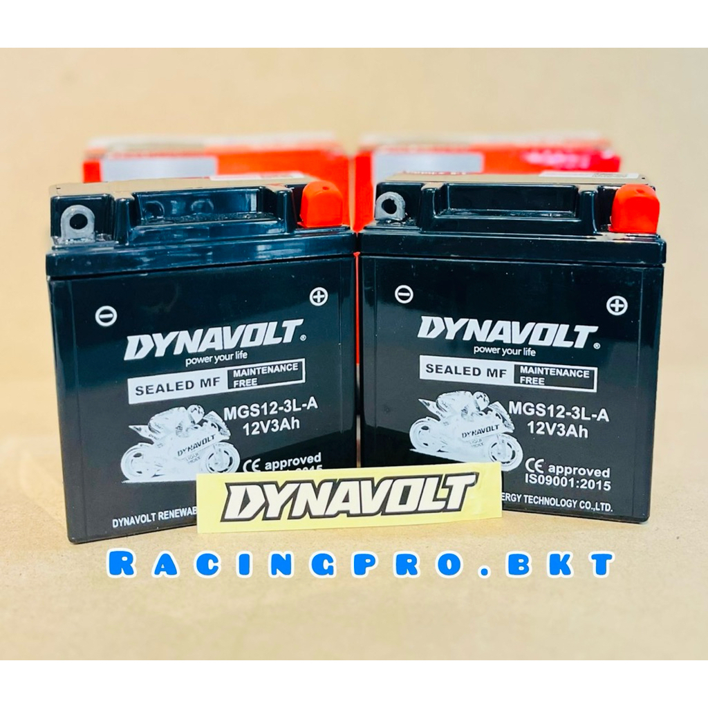 Dynavolt Aki kering RX King Ninja 150 Accu Nano Gel MGS12-3L A 12 Volt 3 Amper