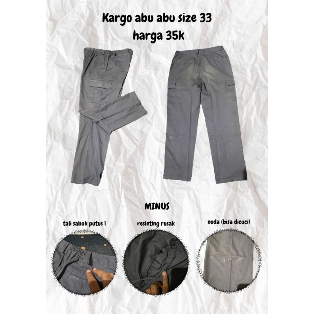 celana kain dan cargo pria executive