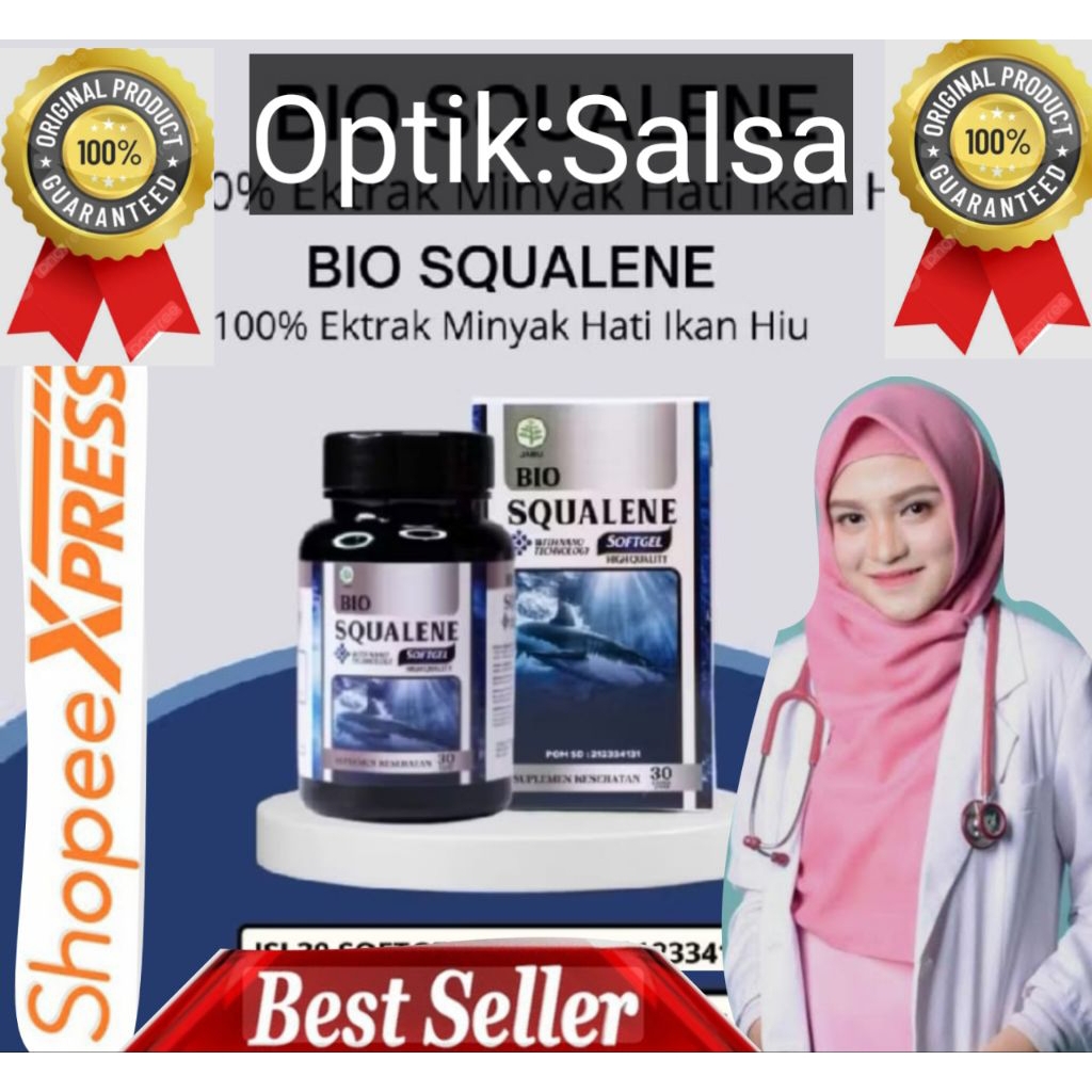 Bio Squalene Vitamin Minyak Hati Ikan Hiu (Squalane/Squalen) Original