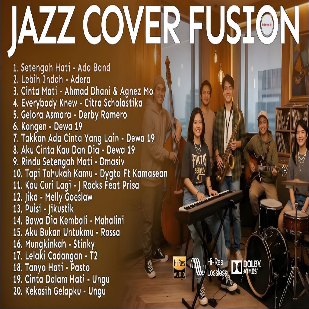 KASET MP3 LAGU JAZZ COVER FUSION TERBARU 2026 - KASET LAGU JAZZ FUSION - KASET CD MP3 LAGU TERBARU -