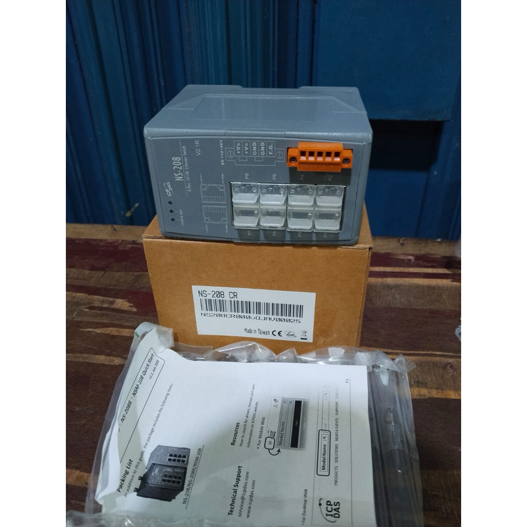 ETHERNET HUB SWITCH 8 PORT ICPDAS NS-208 CR ORIGINAL
