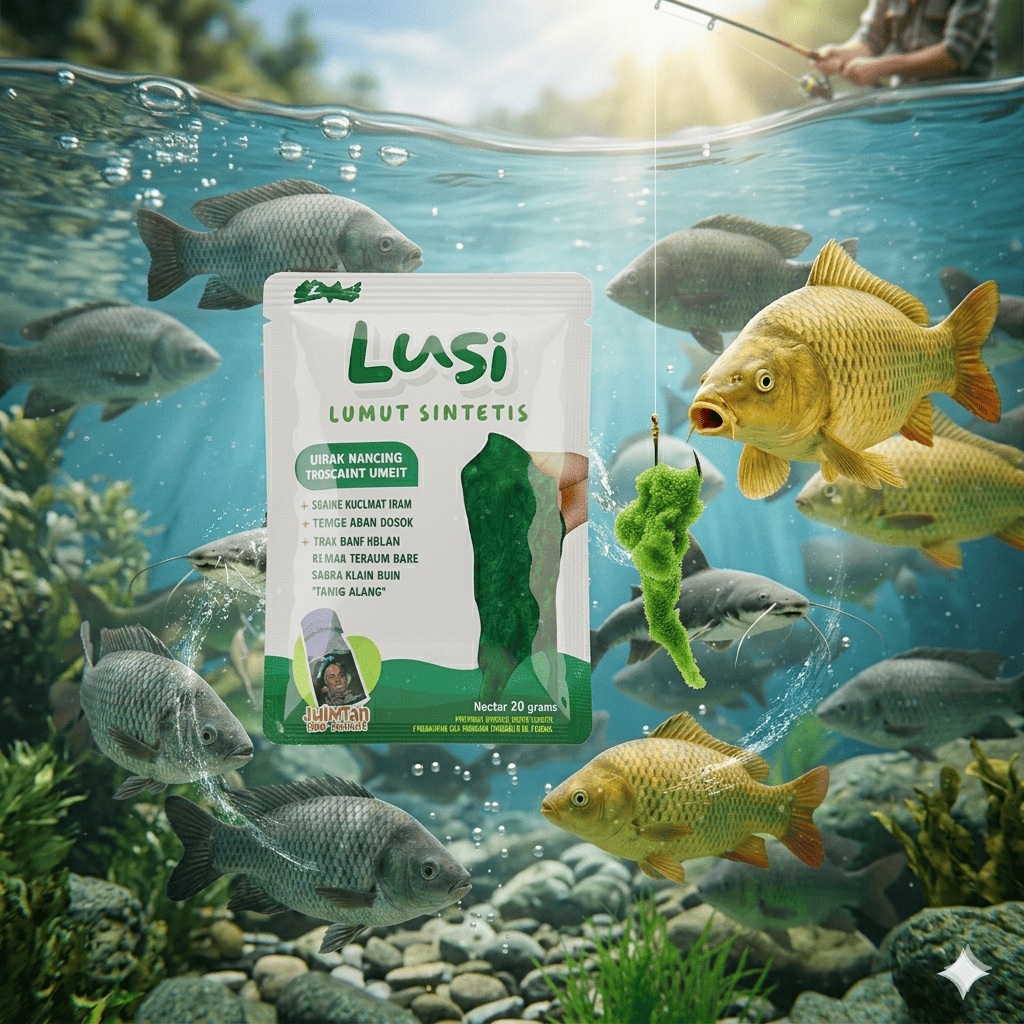 JW - LUSI  Lumut Sintetis Inovasi Pertama di Indonesia Ikan Pancing Umpan