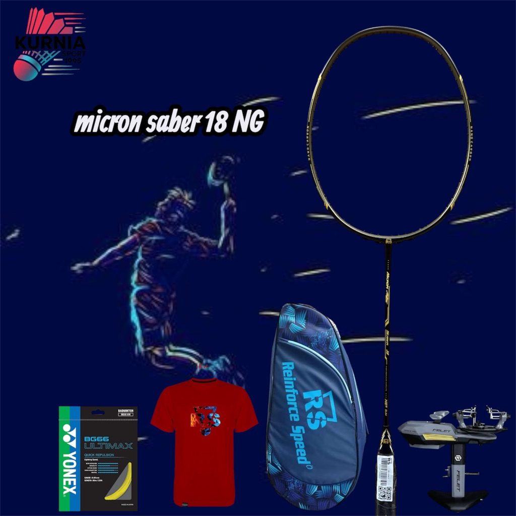 RAKET BADMINTON RS MICRON SABER 18 NG slim