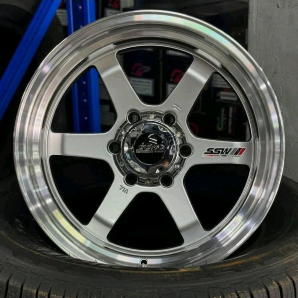 velg racing r18 VOLKRAYS TE37 SSW ORIGINAL THAILAND velg mobil ring 18 Pajero Fortuner Hilux Ford ev
