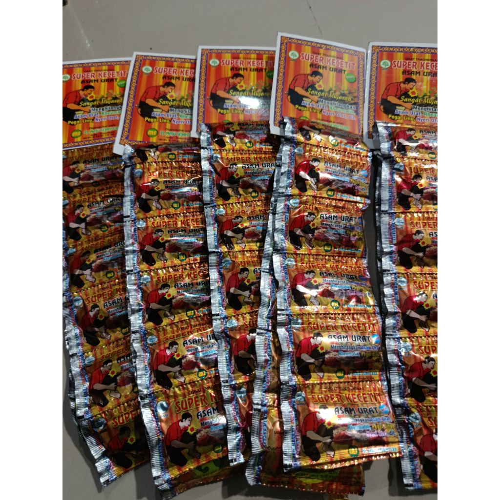 super kecetit 100% ori pt maju sejahtera ya obat  tradisional untuk Asam Urat dan Pegal