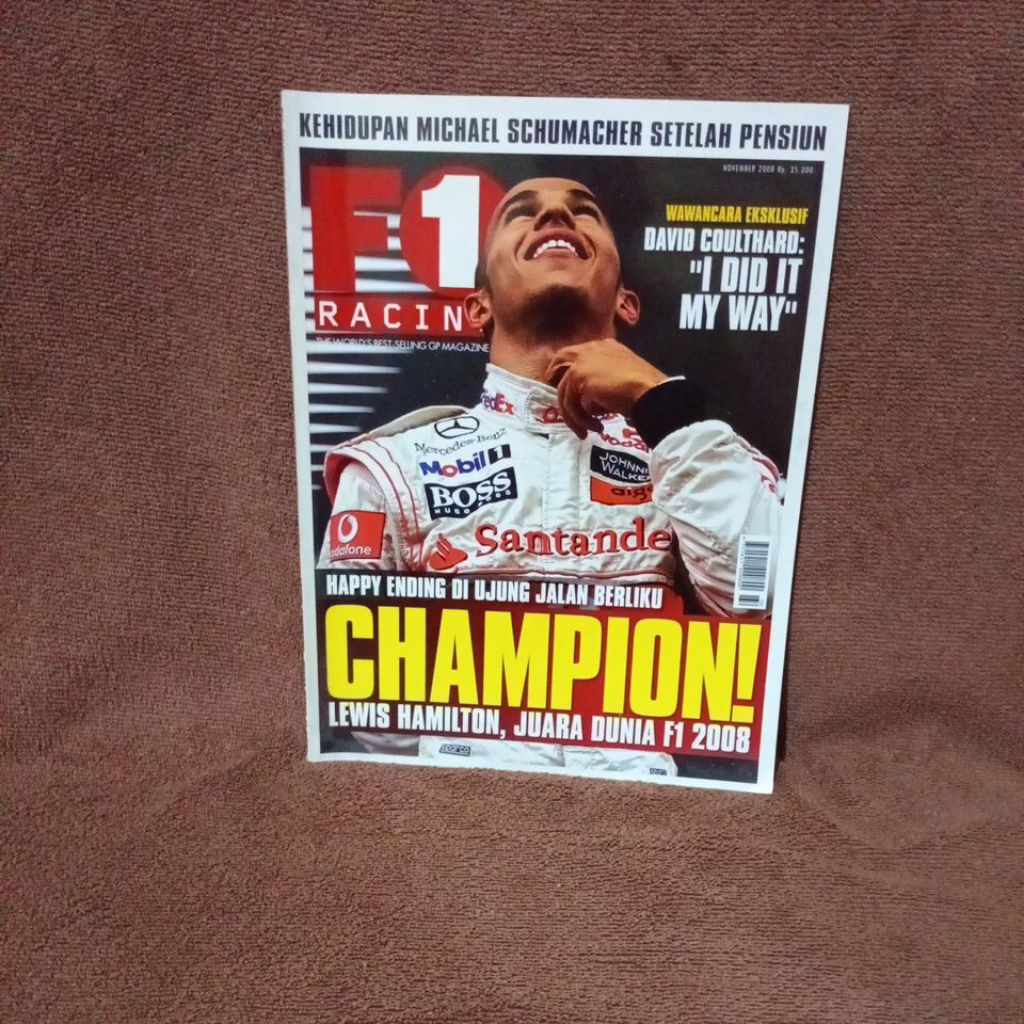 MAJALAH F1 RACING INDONESIA NOVEMBER 2008