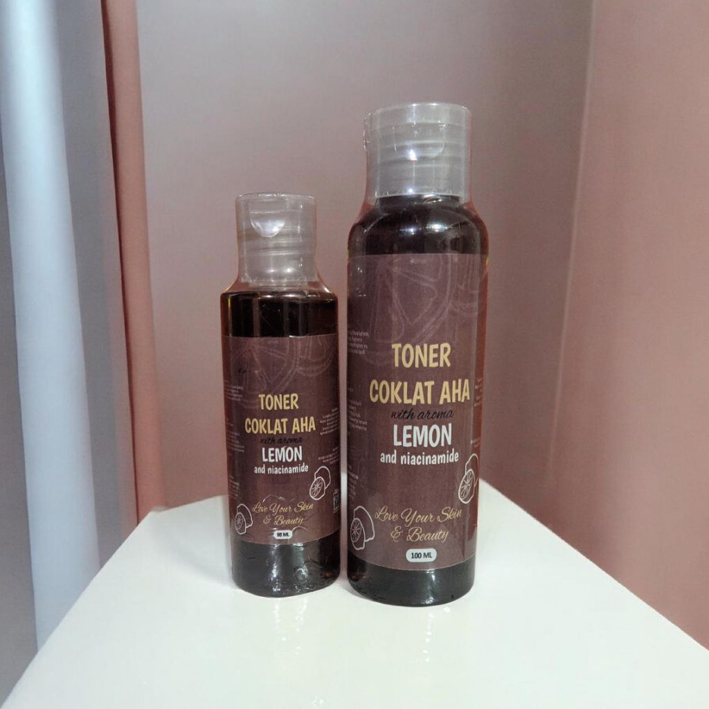 Toner Coklat AHA Toner Kelupas BPOM Toner Wajah Toner Badan Pencerah Kulit