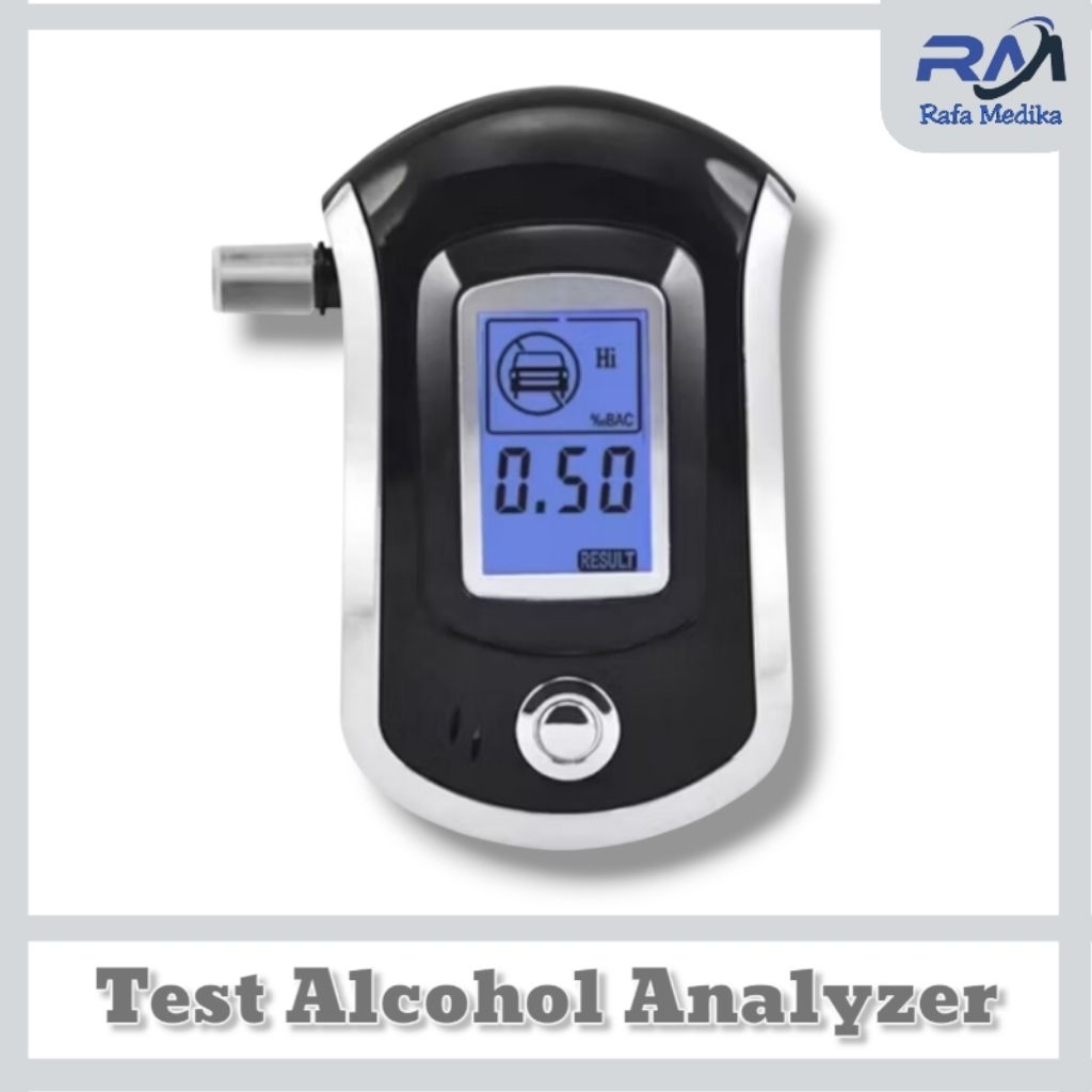 Alkohol Tester Digital Analyzer AT6000  Alat Ukur Kadar Alkohol Dalam Tubuh  Alat Test Alkohol  Digi