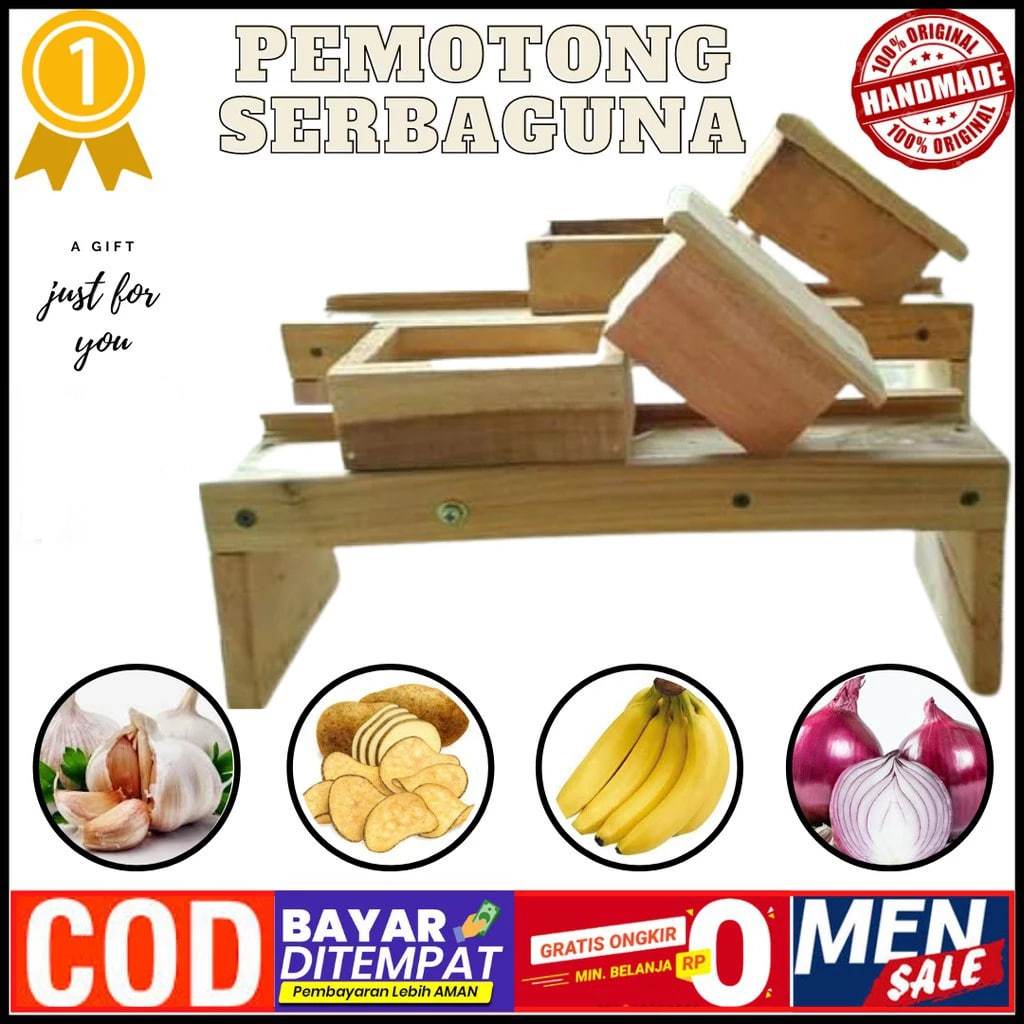Parutan Keripik Serbaguna Kayu - Pisau Serbaguna untuk Dapur