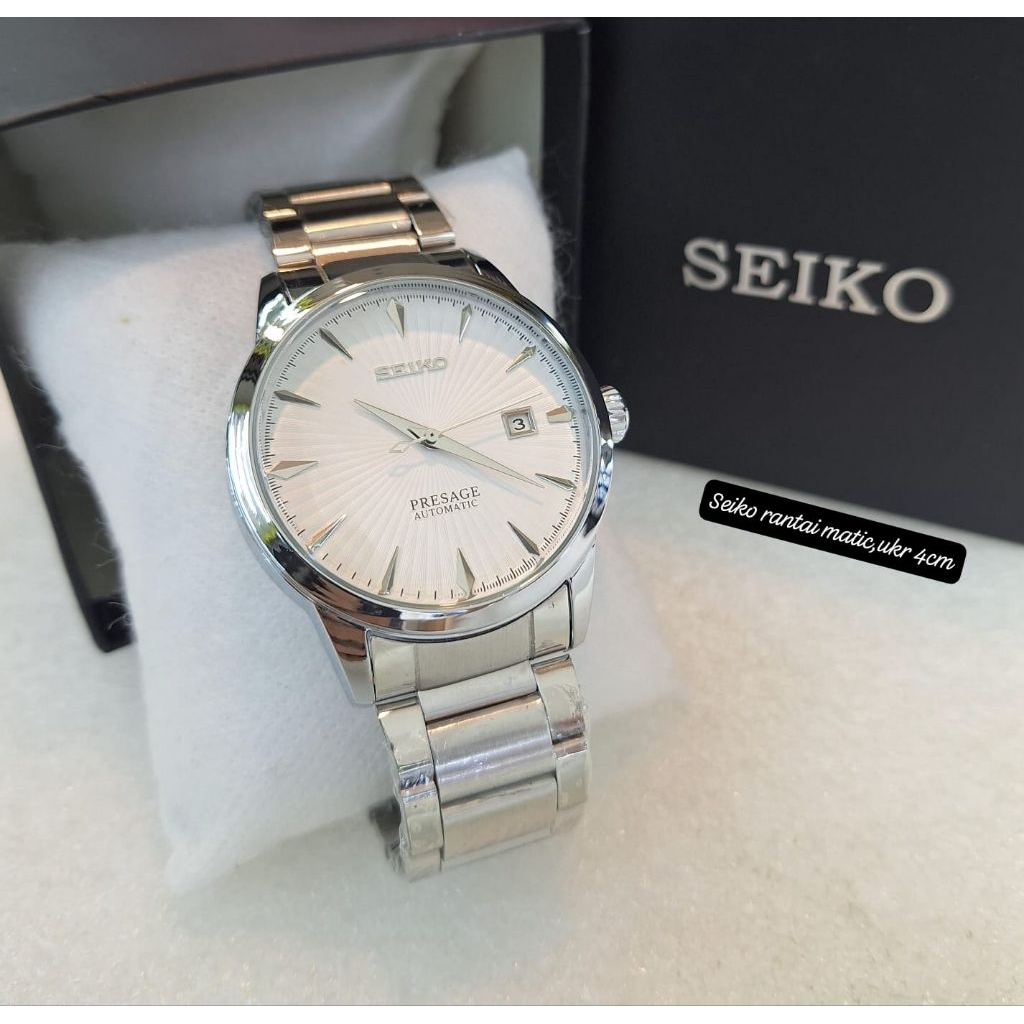 Jam tangan automatic seiko prasege pria/wanita 40mm