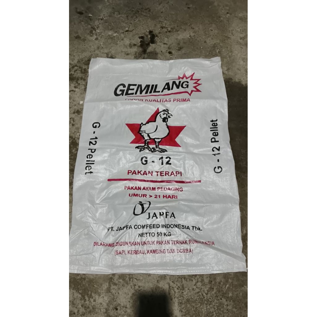 Karung Bekas Pakan 50kg Gemilang