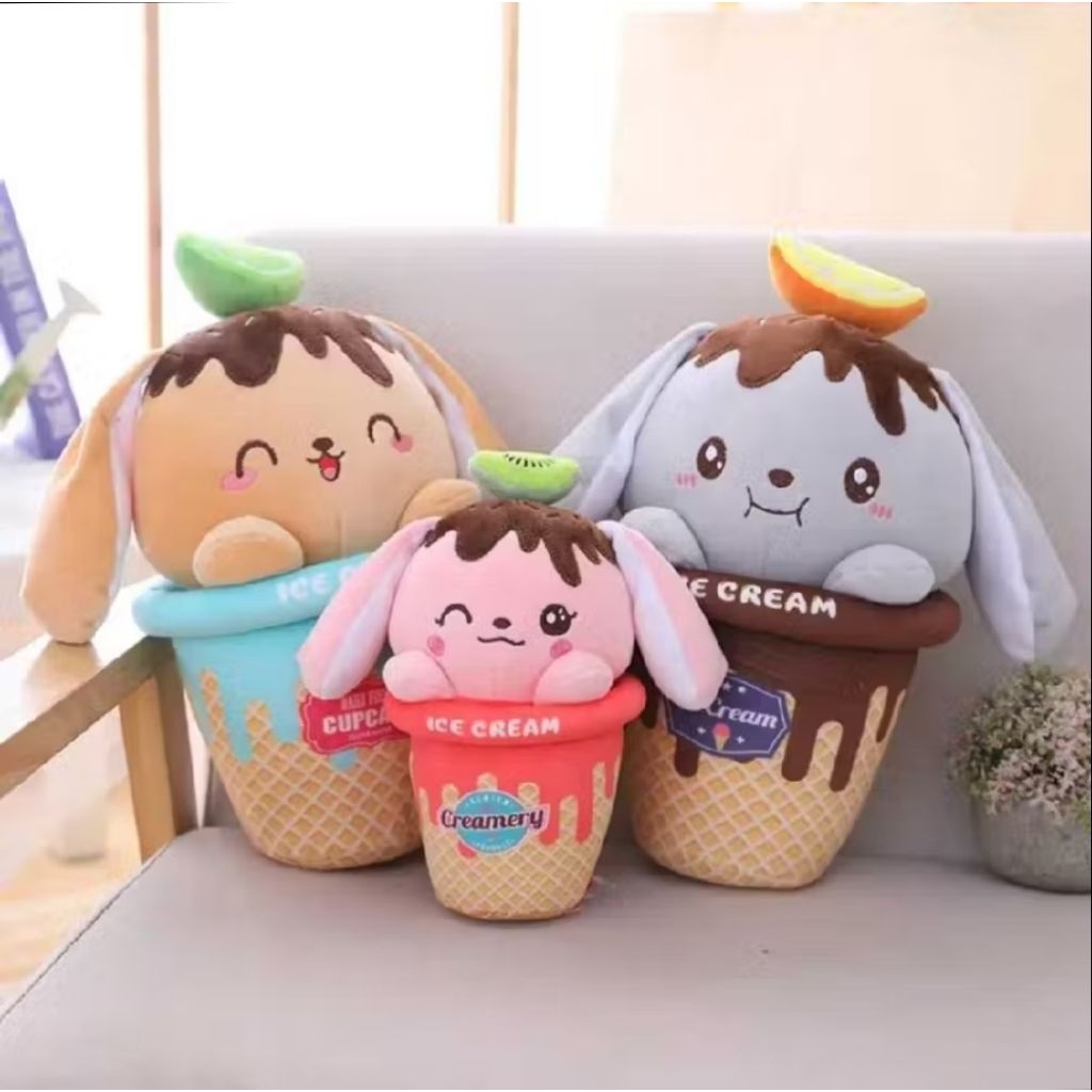 boneka mewah es cream cup boneka lucu boneka imut berlebel sni