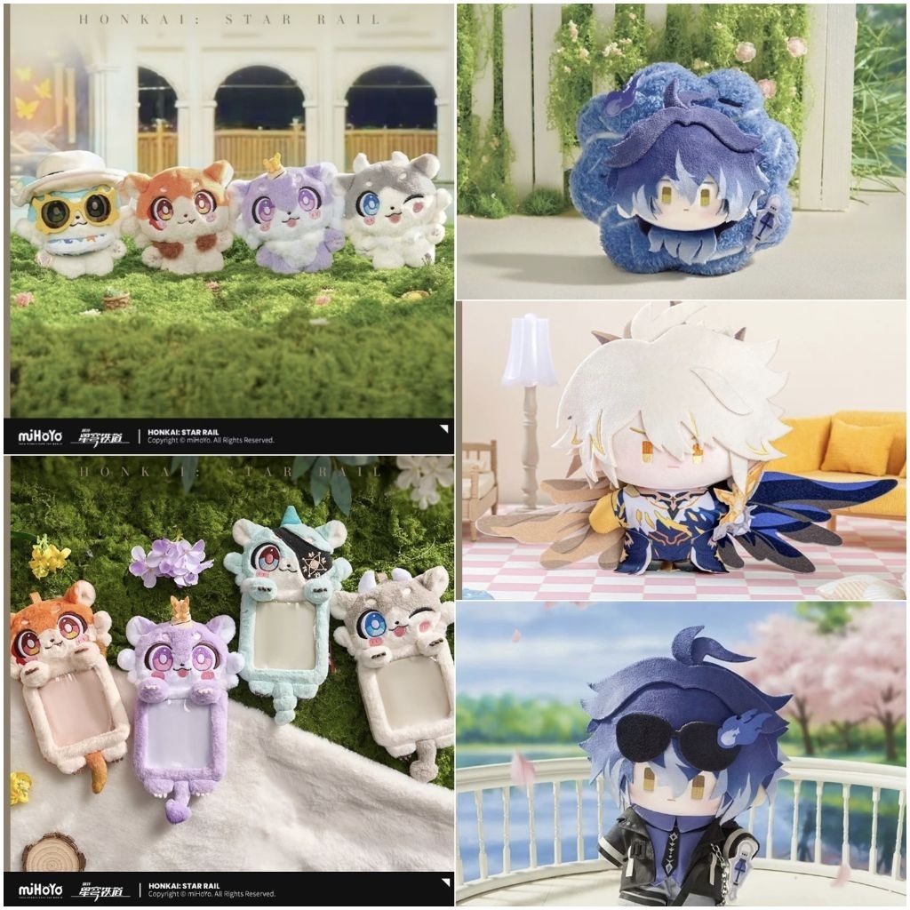 (soon, baca desc) Genshin flins HSR phainon mydei anaxa chimera awoo awoo spring flower series plush