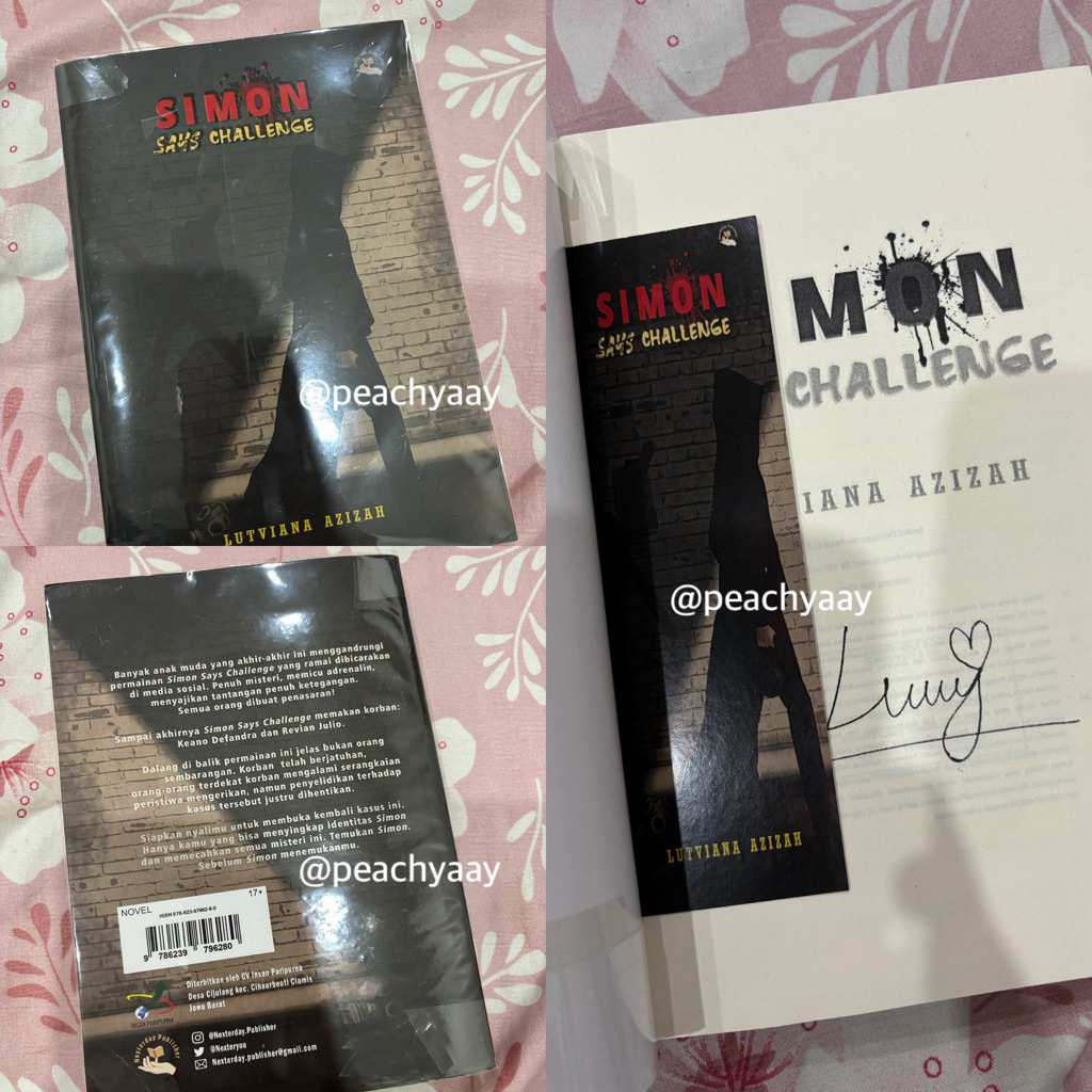 wts preloved novel simon says challenge 100% original