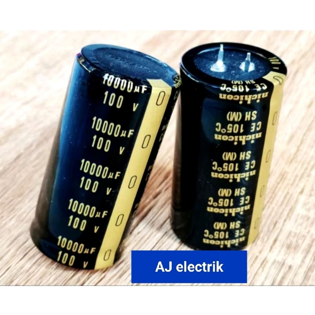 Elko 10.000uf - 100volt NICHICON FULL ORIGINAL. / ELKO CAPASITOR 10,000uf - 100volt Asli. Kualitas T