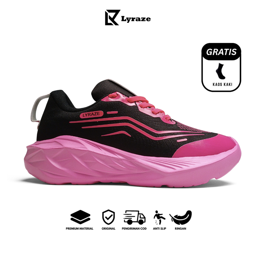 Lyraze Faster Sepatu Running Wanita | Sepatu Lari Cewek Olahraga Wanita Joging Cewek Size 36-40