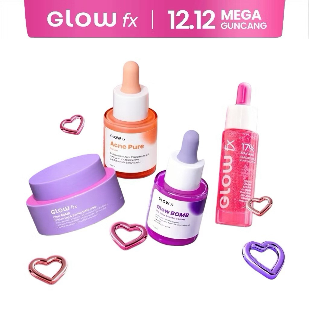 Glow FX Serum Wajah 20 ml - Atasi Bekas Jerawat & Kemerahan