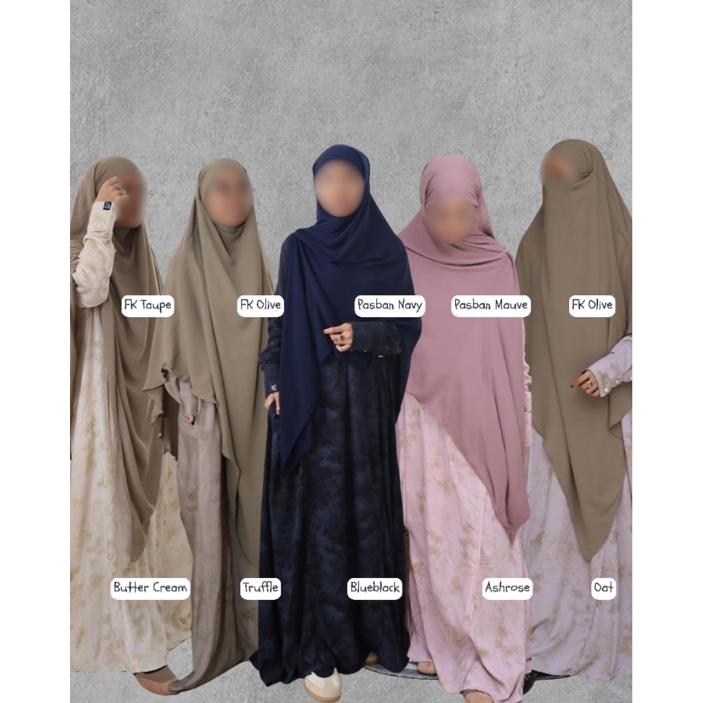 ABAYA LUNA BY KHIZAANAH TERBARU ABAYA VISCOSE FILM PRINT MOTIF CANTIK STAR'I KEKINIAN GAMIS ADEM VIS