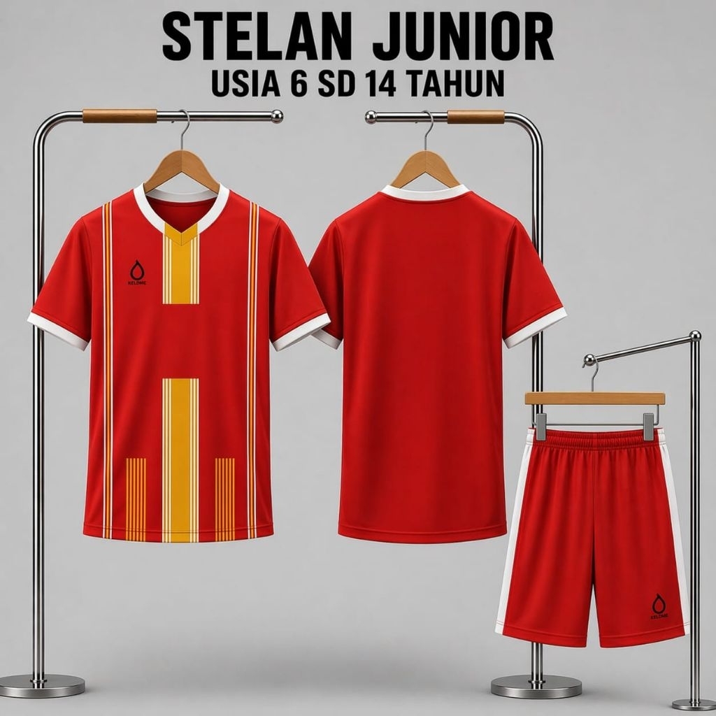 stelan olahraga anak anak SSB bahan dry fit milano