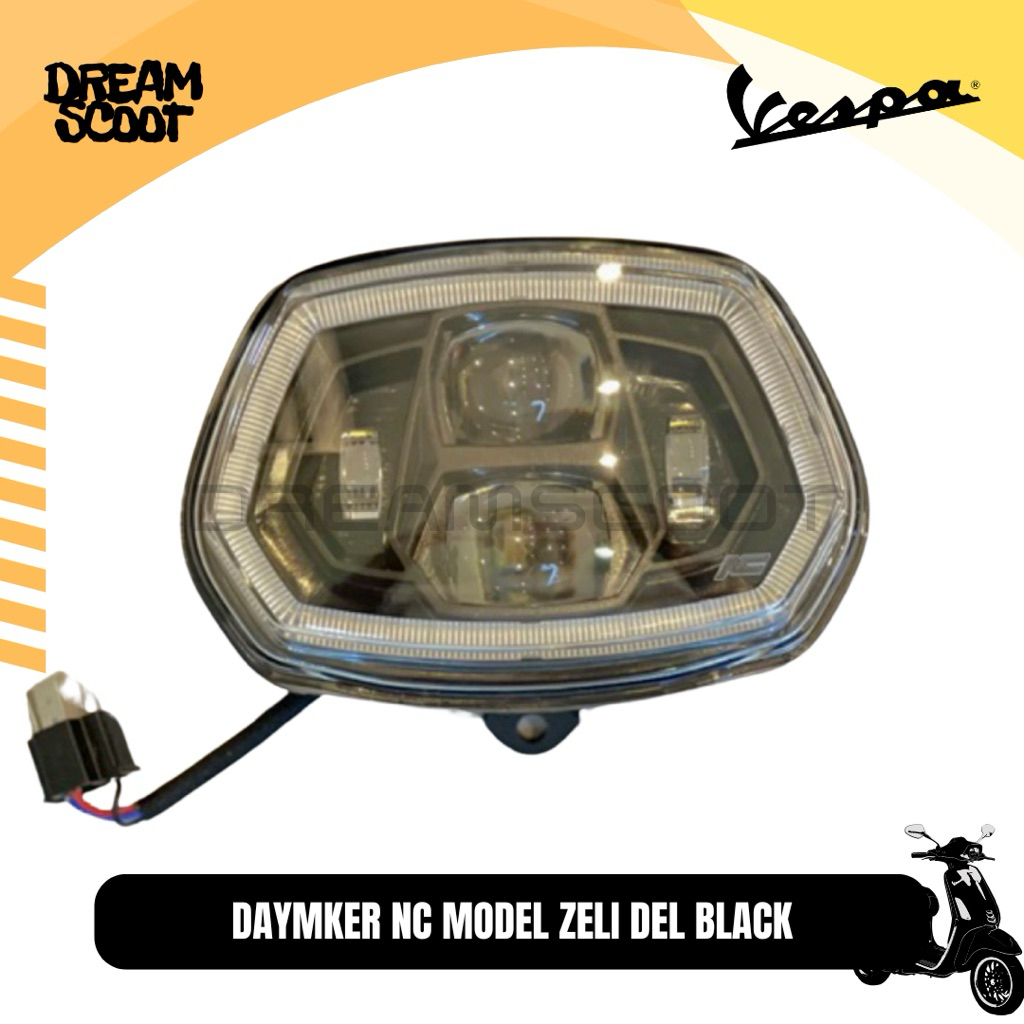 Headlamp Daymaker NC Project Black Vespa Sprint Headlamp Vespa Matic Daymaker Vespa Sprint Daymaker 