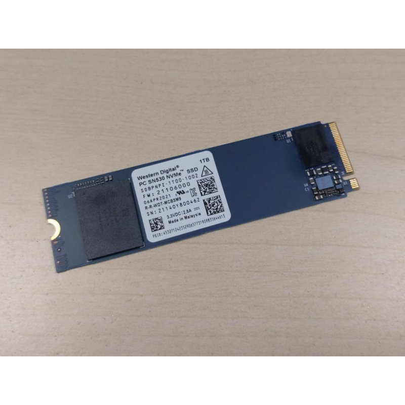 SSD NVMe merek WD PC SN530 1TB WESTERN DIGITAL