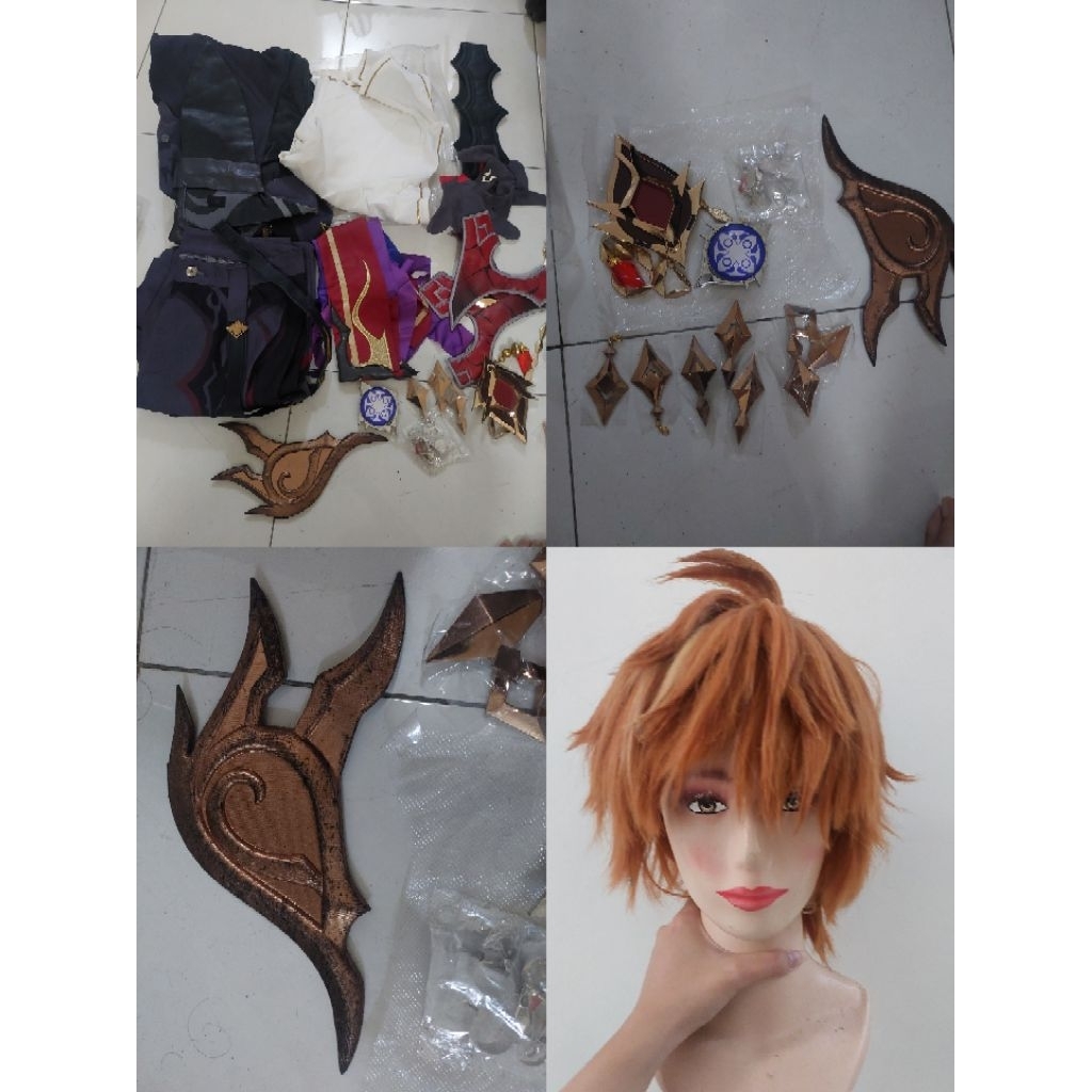 Fullset Cosplay Childe Electro Genshin