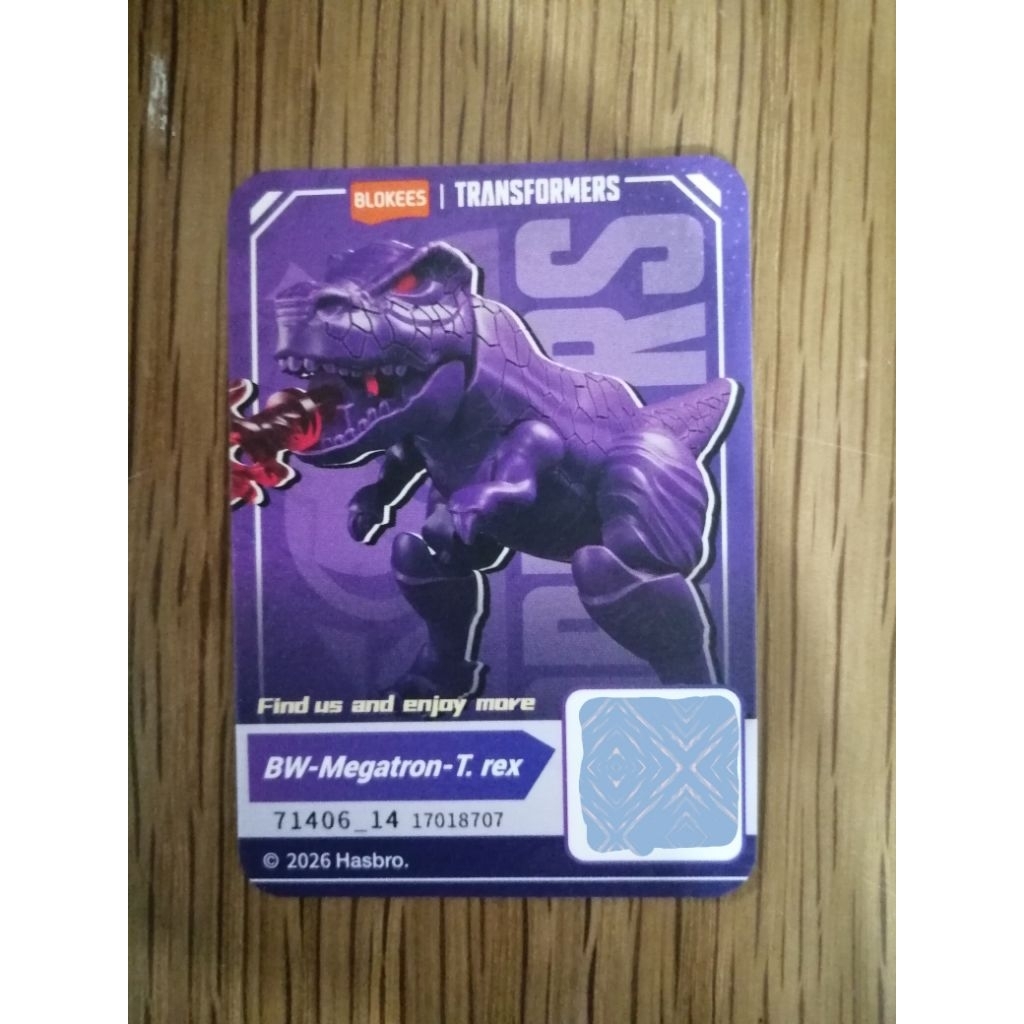 Blokees Transformers GDV 06- BW Megatron Dino T-Rex OFC