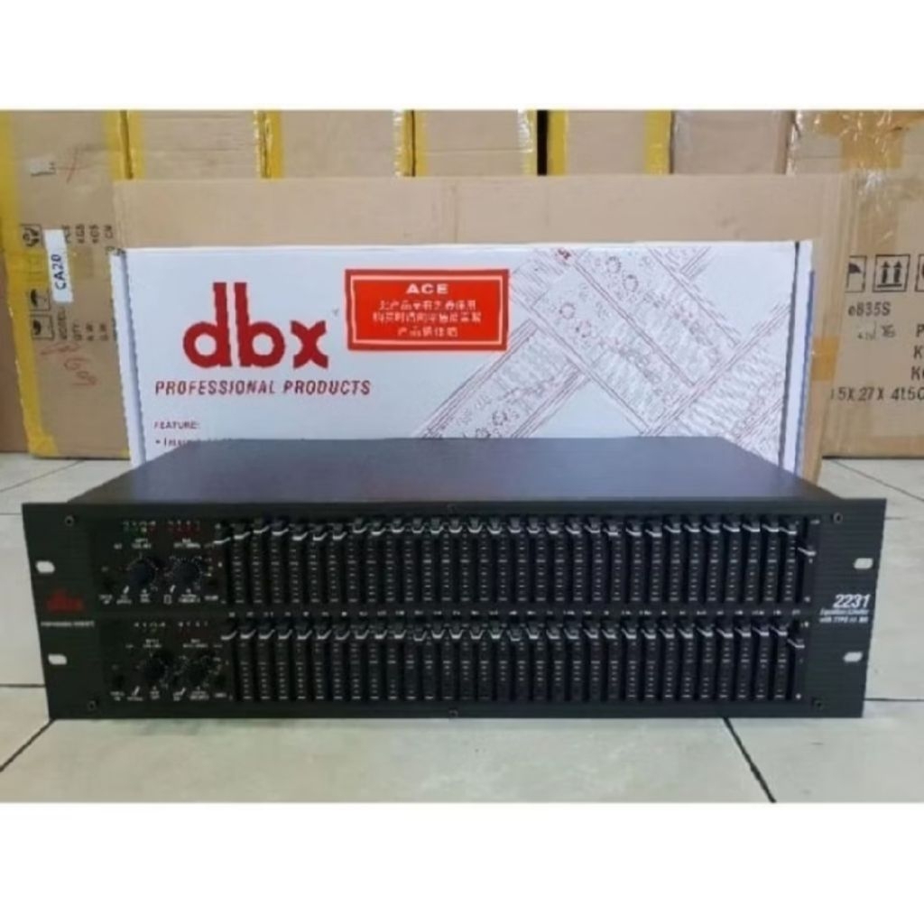 equalizer dbx 2231 limiter 3 u dbx 2231