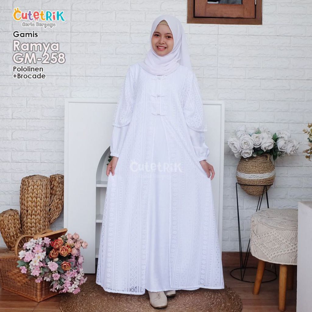 ONESET ABAYA+LONG OUTER ROMPI GAMIS ABAYA 8-14 TAHUN PUTIH DAN HITAM ABAYA UMROH ANAK REMAJA RAMYA B