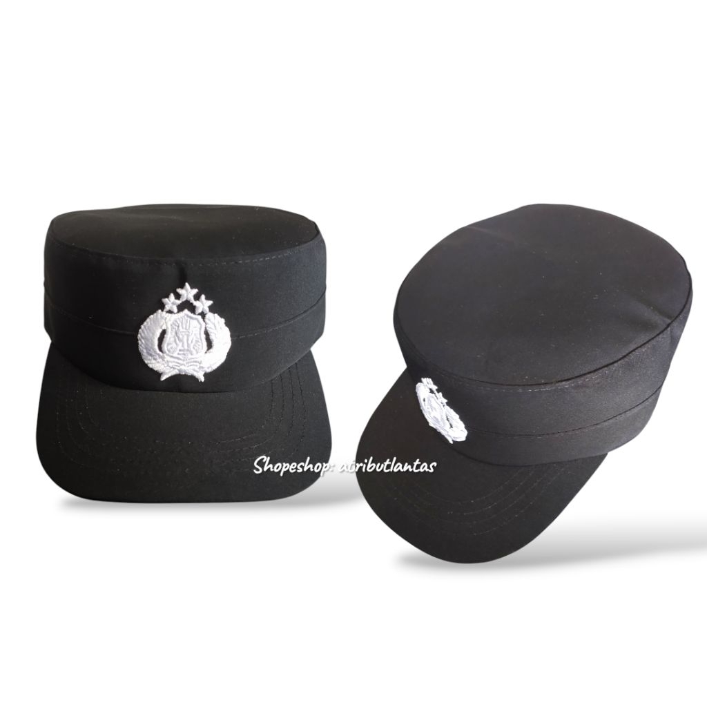 TOPI BINTARA MODEL KOMANDO - TOPI BINTARA - TOPI POLRI
