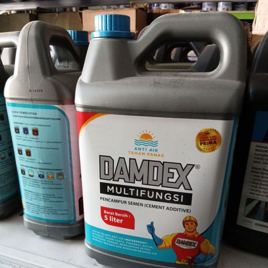 Damdex 5 Liter - Waterproofing Beton, Kuat, Tahan Panas