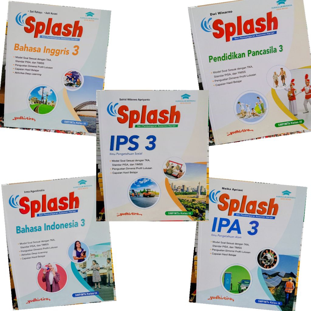 Splash Pendidikan Pancasila Bahasa Indonesia Bahasa Inggris IPA IPS SMP Kelas 9 IX Kurikulum Merdeka