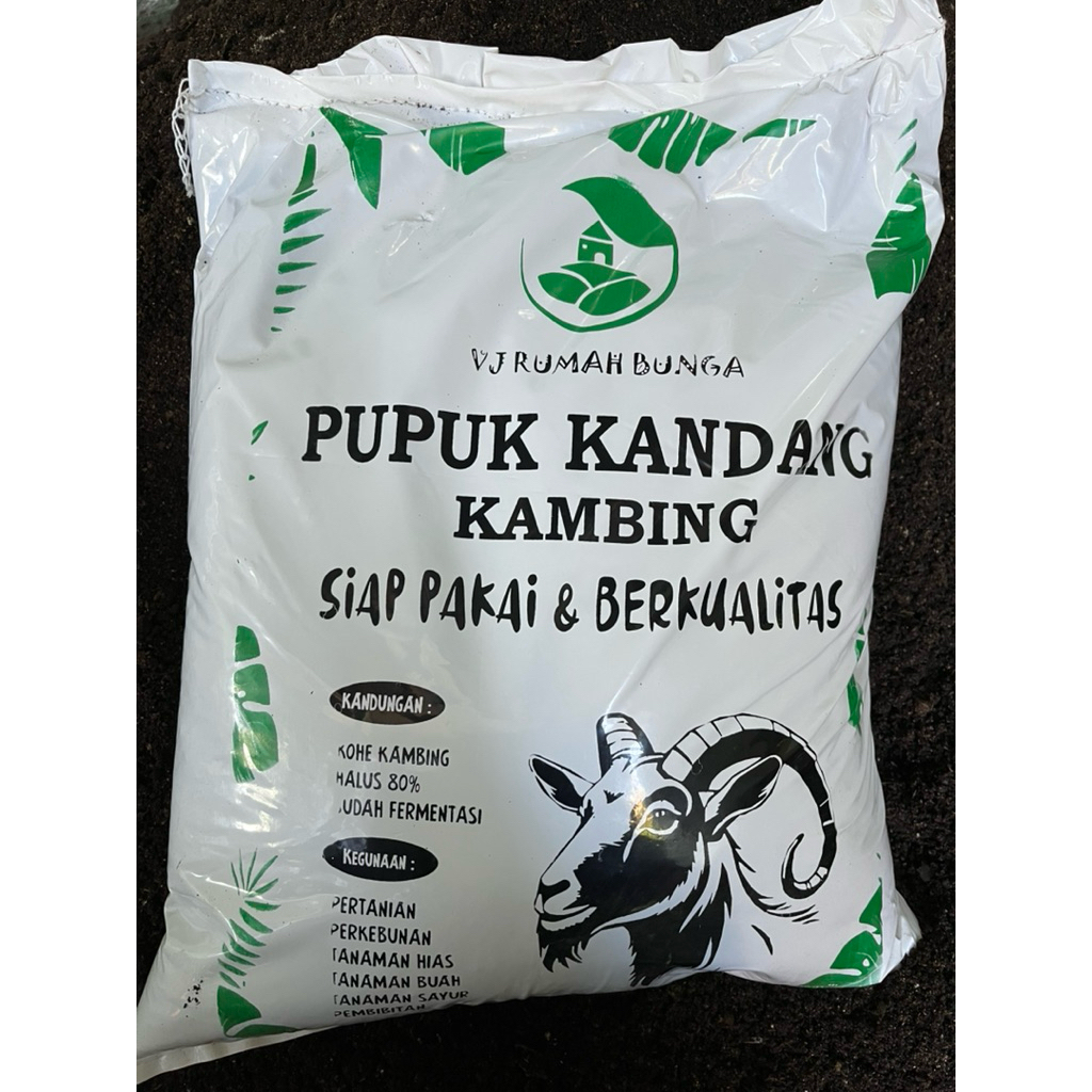 pupuk kandang kambing organik kemasan karungan